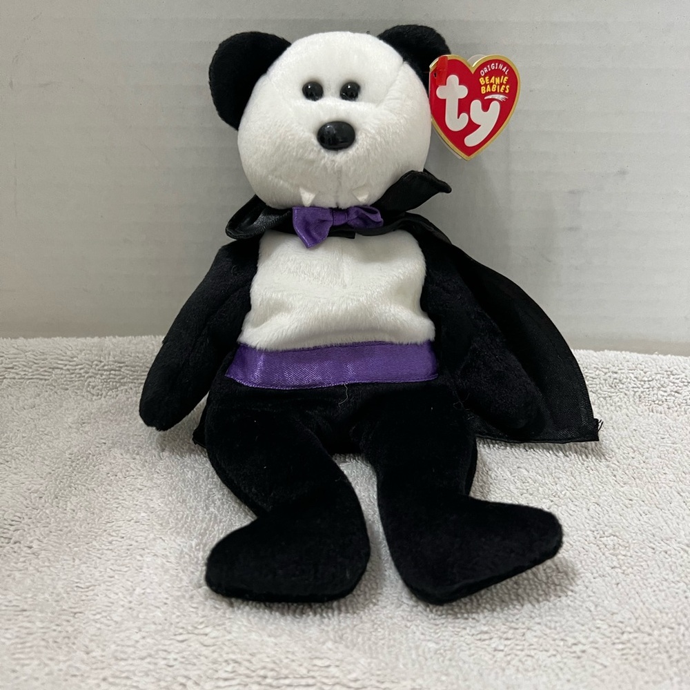 Ty Beanie Baby Count the Halloween Bear